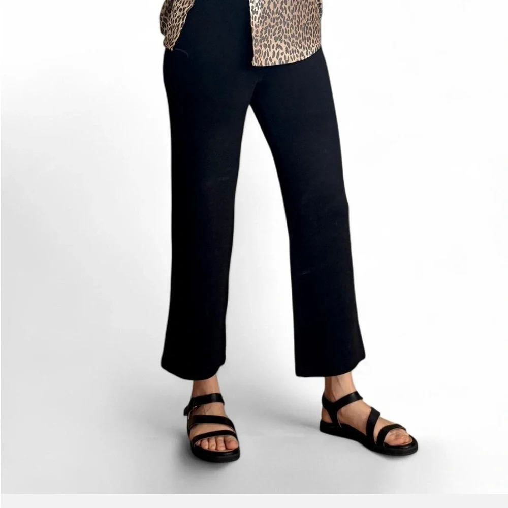 St. John Caviar Black Knit Pants - Small - Picture 1 of 3